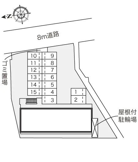 ★手数料０円★相楽郡精華町下狛　月極駐車場（LP）